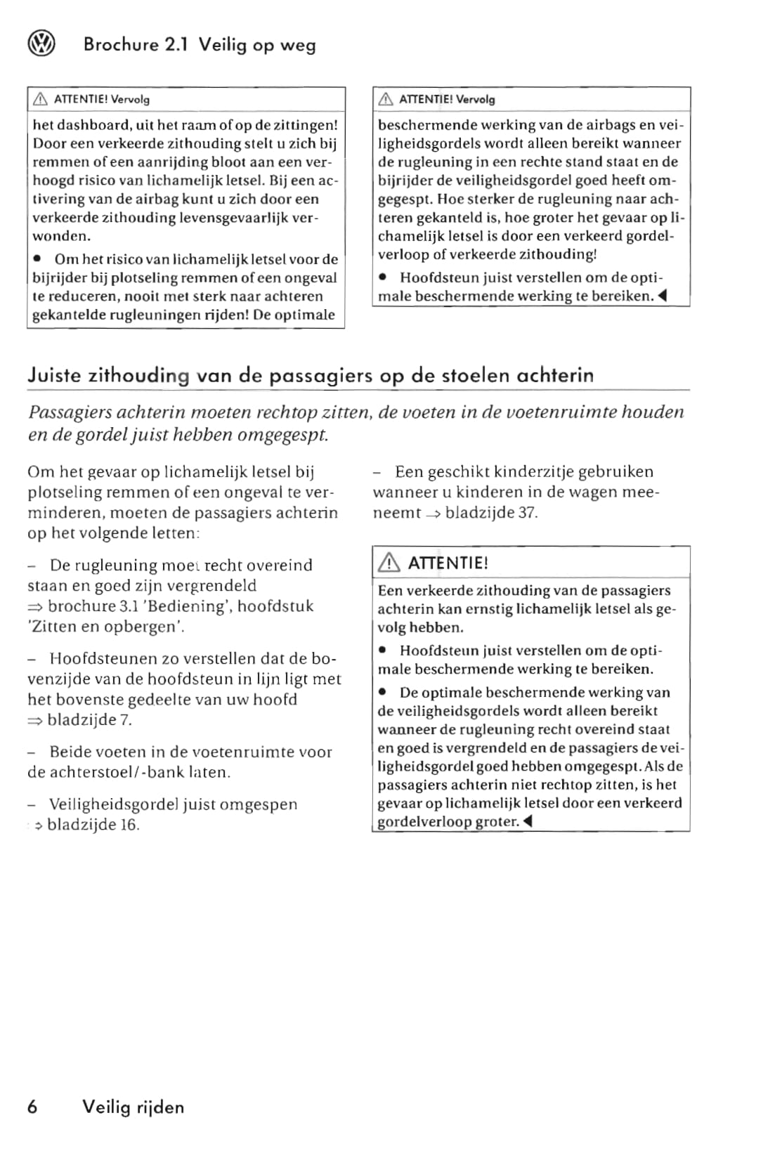 2005-2009 Volkswagen Polo Owner's Manual | Dutch