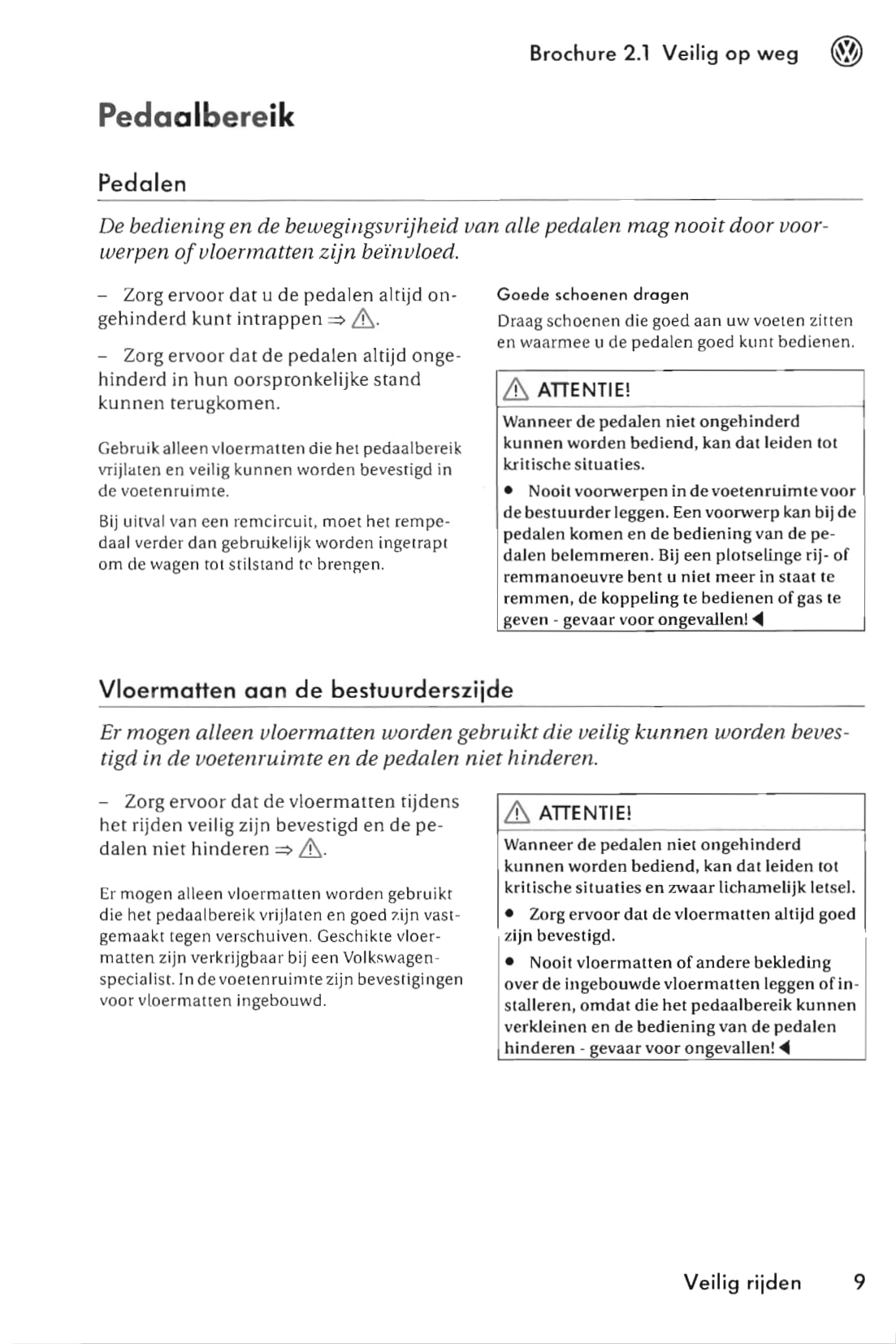 2005-2009 Volkswagen Polo Owner's Manual | Dutch