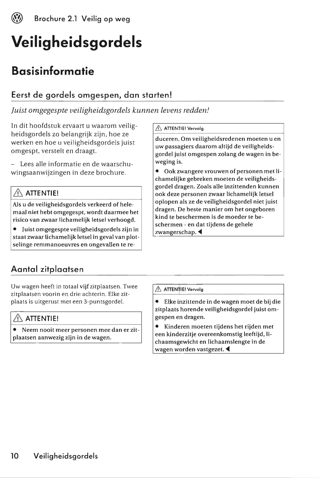 2005-2009 Volkswagen Polo Owner's Manual | Dutch