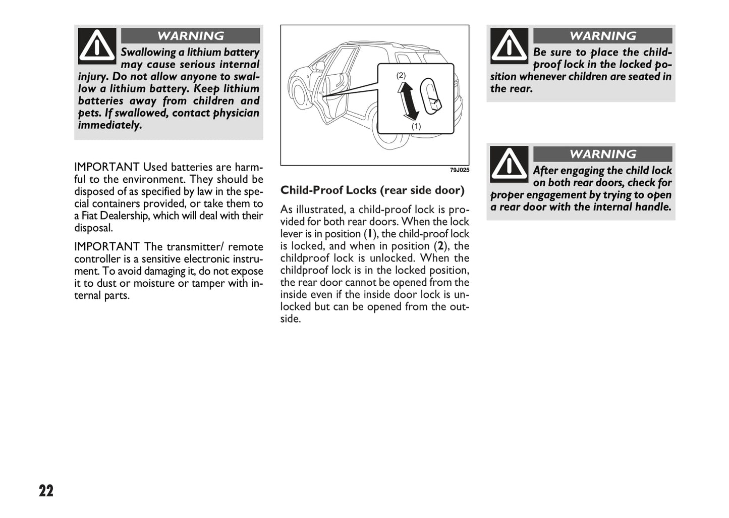 2007-2009 Fiat Sedici Manuel du propriétaire | Anglais