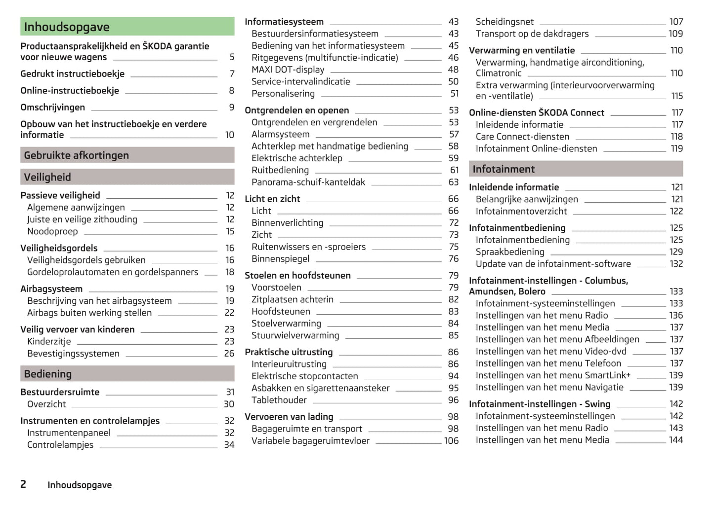 2017-2018 Skoda Octavia Gebruikershandleiding | Nederlands