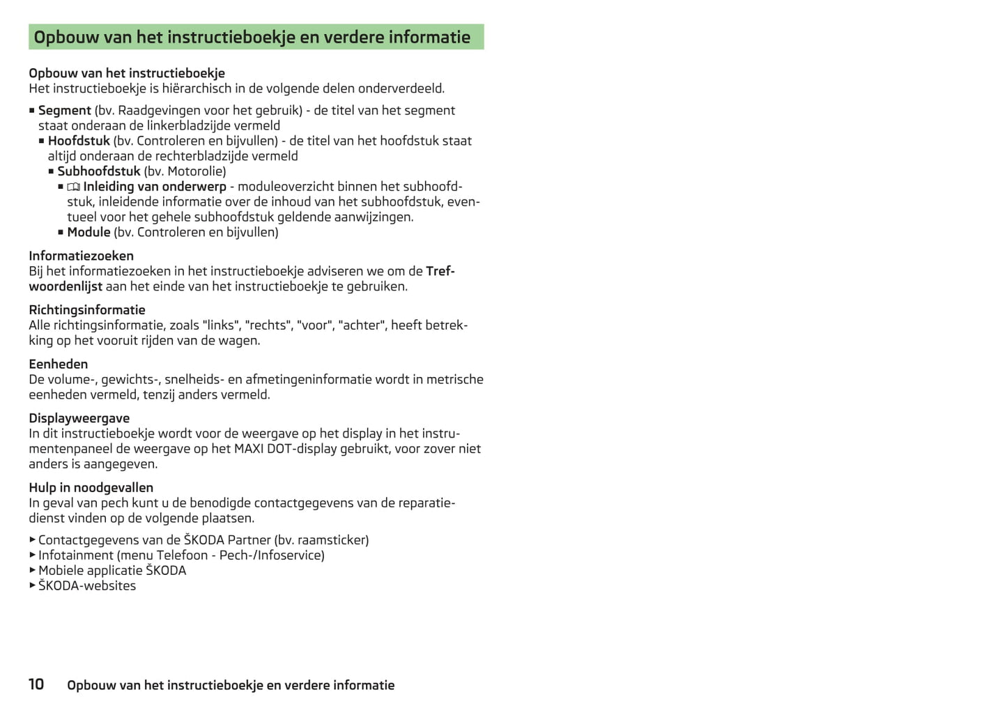 2017-2018 Skoda Octavia Gebruikershandleiding | Nederlands