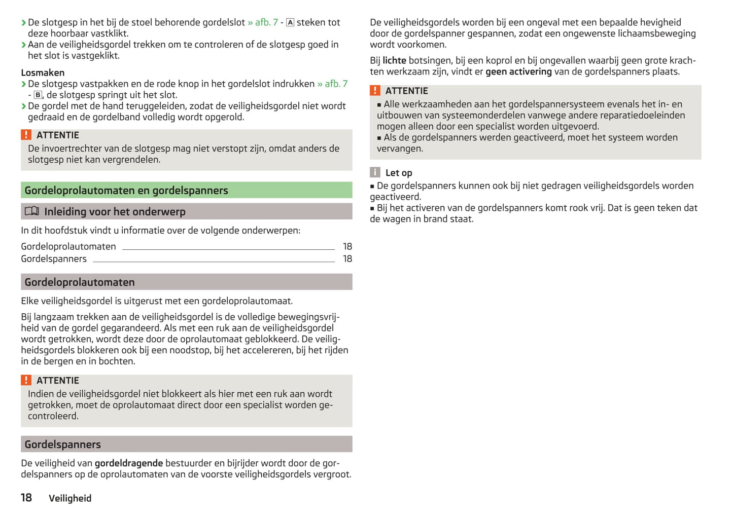 2017-2018 Skoda Octavia Gebruikershandleiding | Nederlands