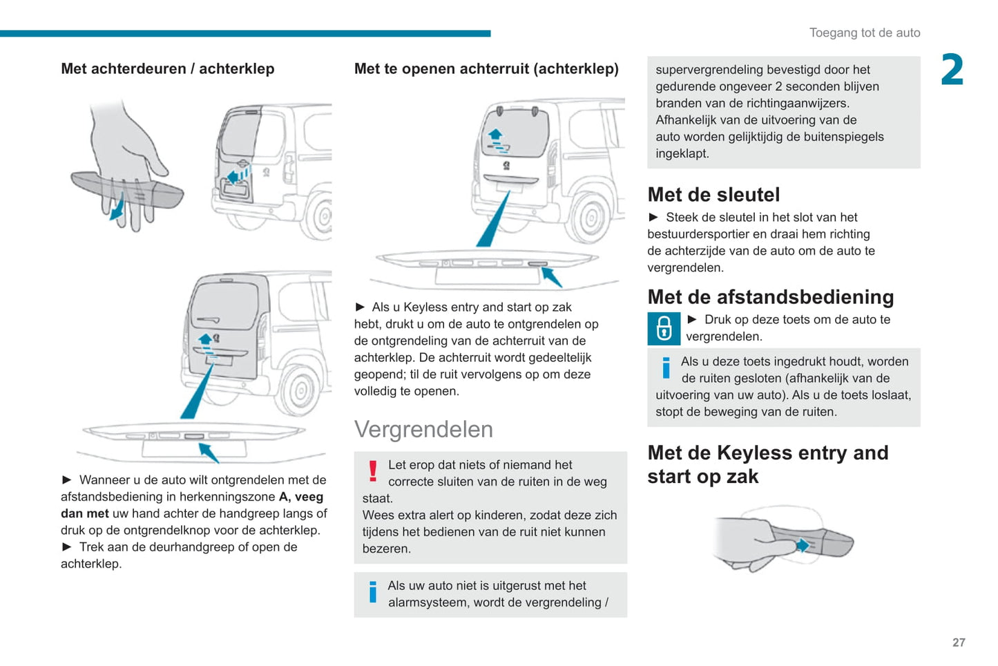 2019-2022 Peugeot Rifter Manuel du propriétaire | Néerlandais