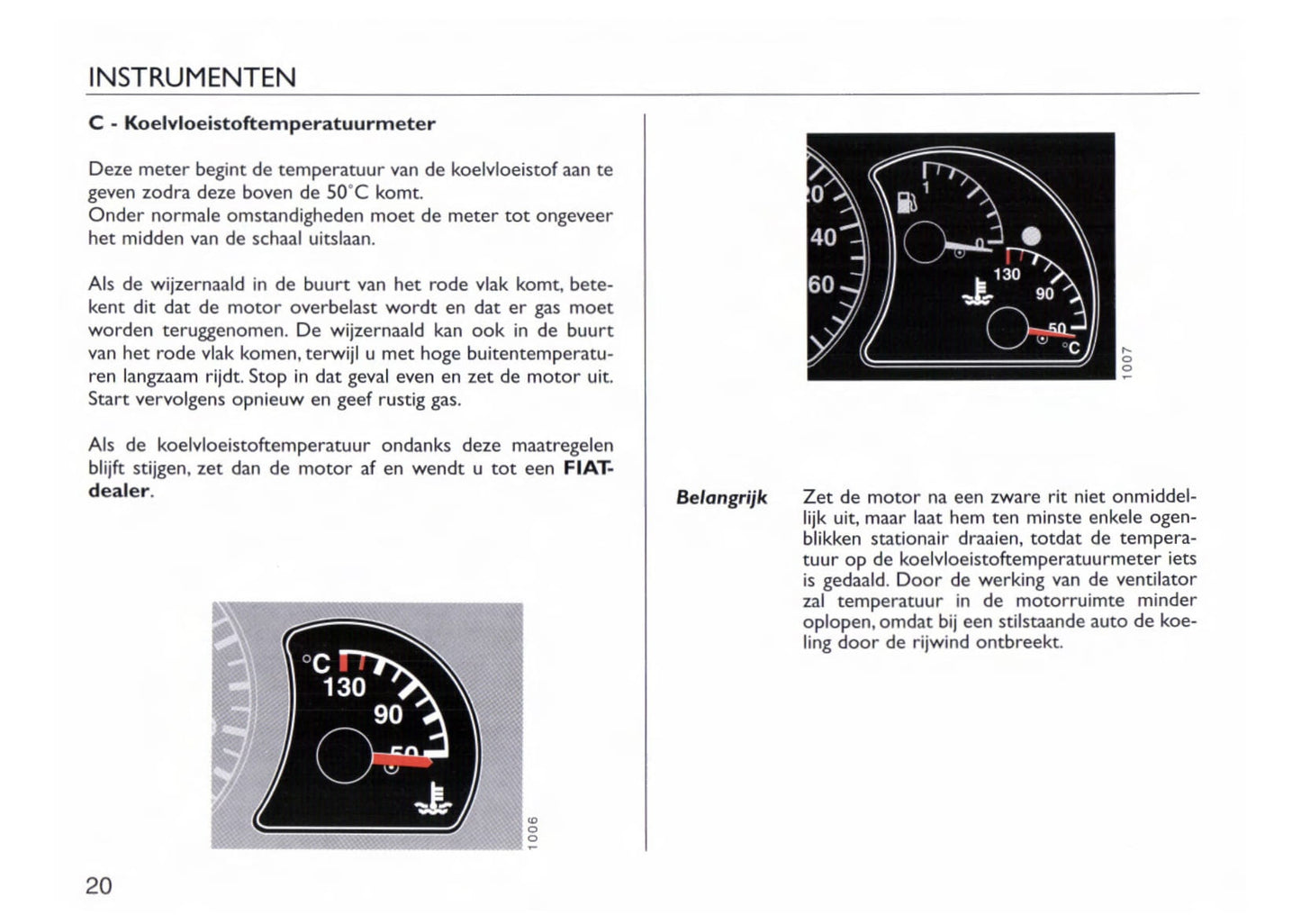 1997-1998 Fiat Cinquecento Bedienungsanleitung | Niederländisch
