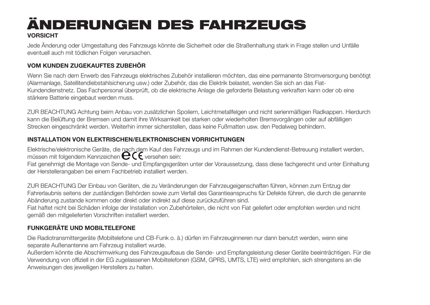 2015-2016 Fiat Doblò Manuel du propriétaire | Allemand