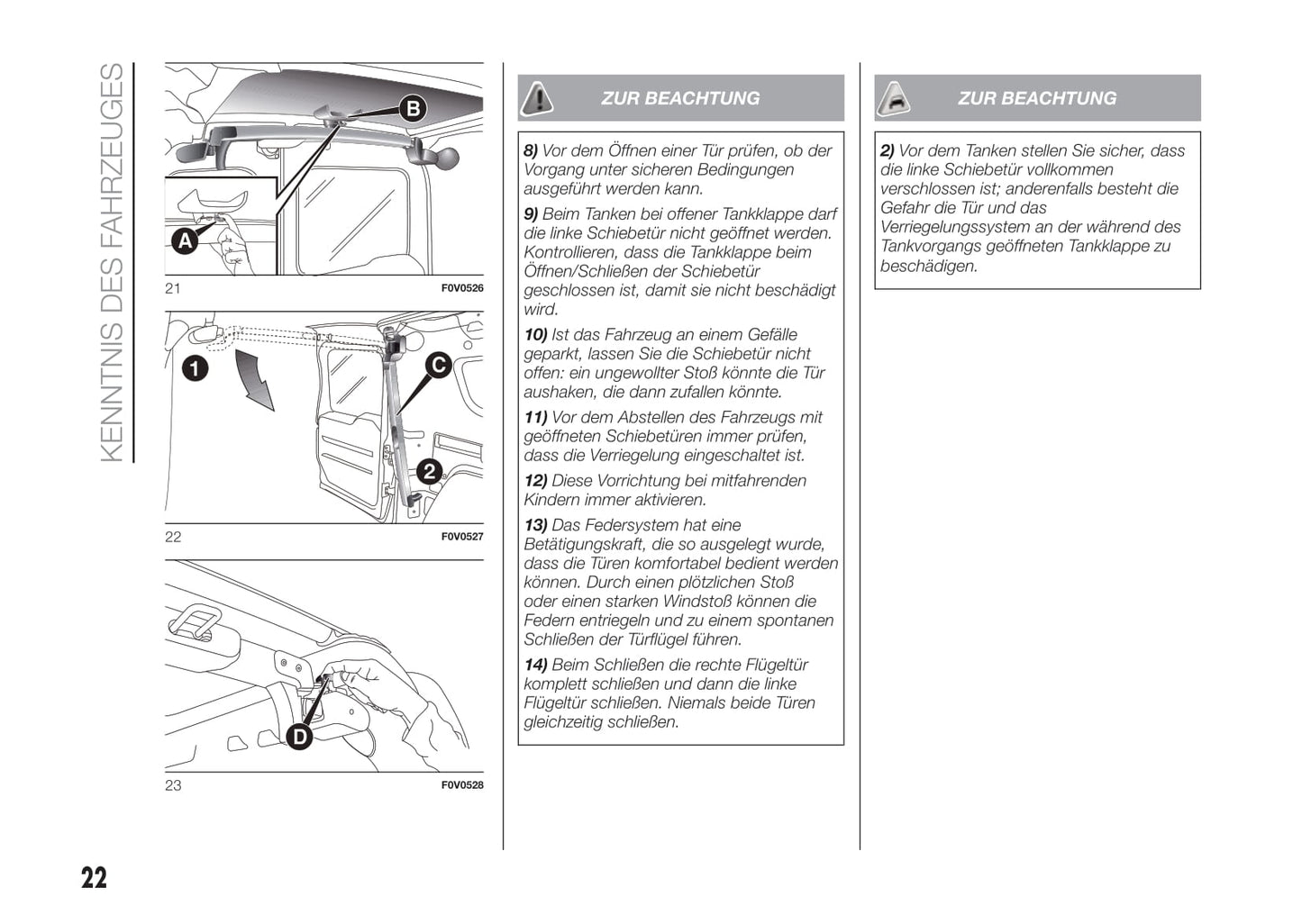 2015-2016 Fiat Doblò Manuel du propriétaire | Allemand