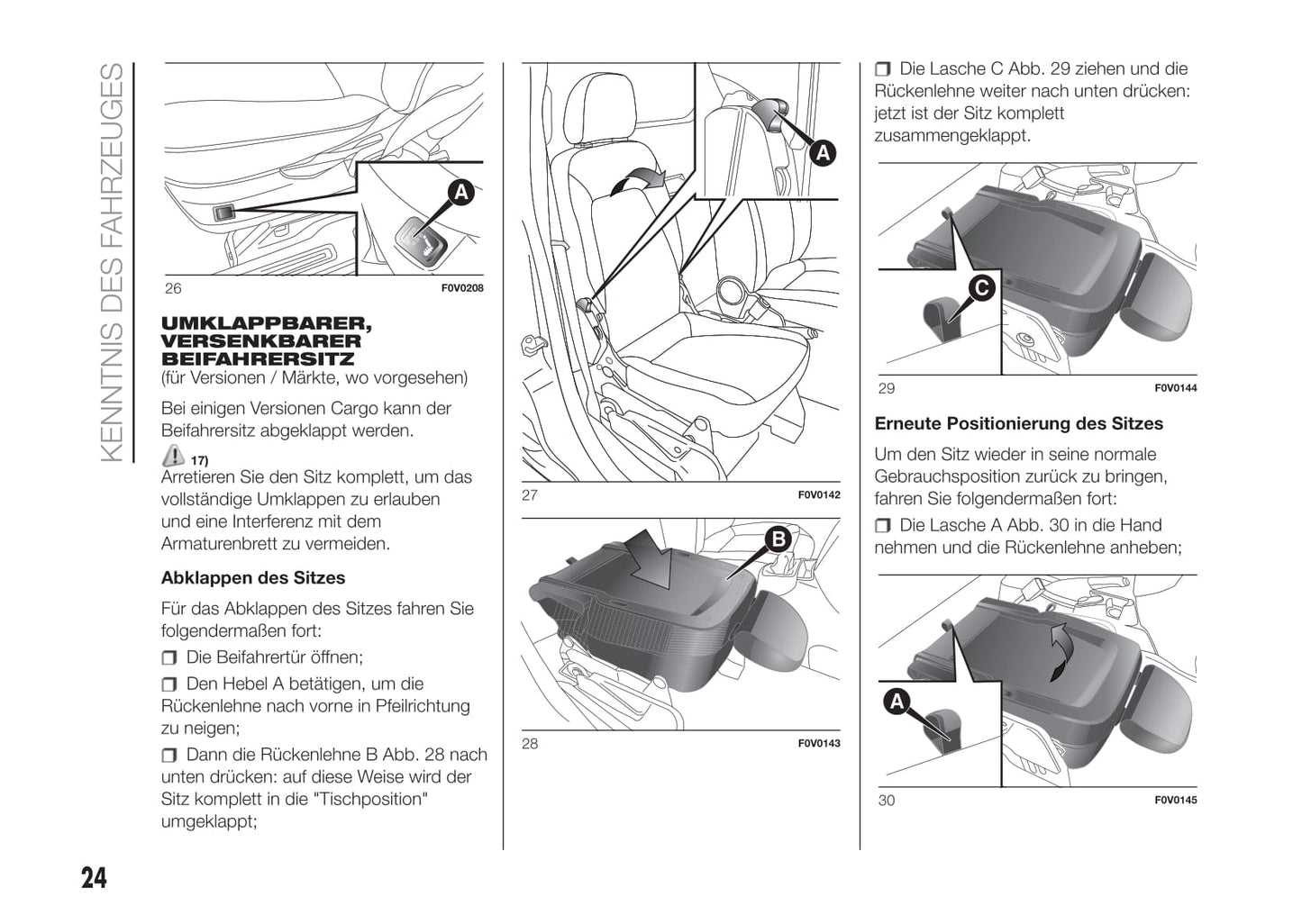 2015-2016 Fiat Doblò Manuel du propriétaire | Allemand