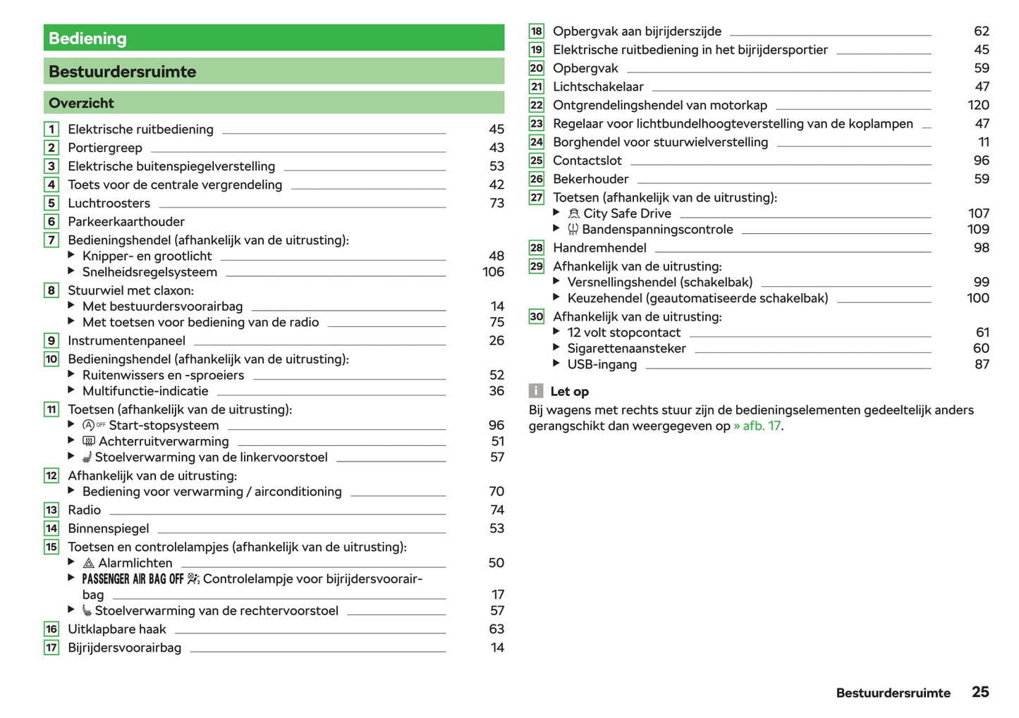 2018-2019 Skoda Citigo Gebruikershandleiding | Nederlands