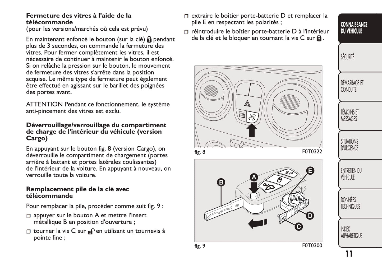 2008-2016 Fiat Fiorino Manuel du propriétaire | Français