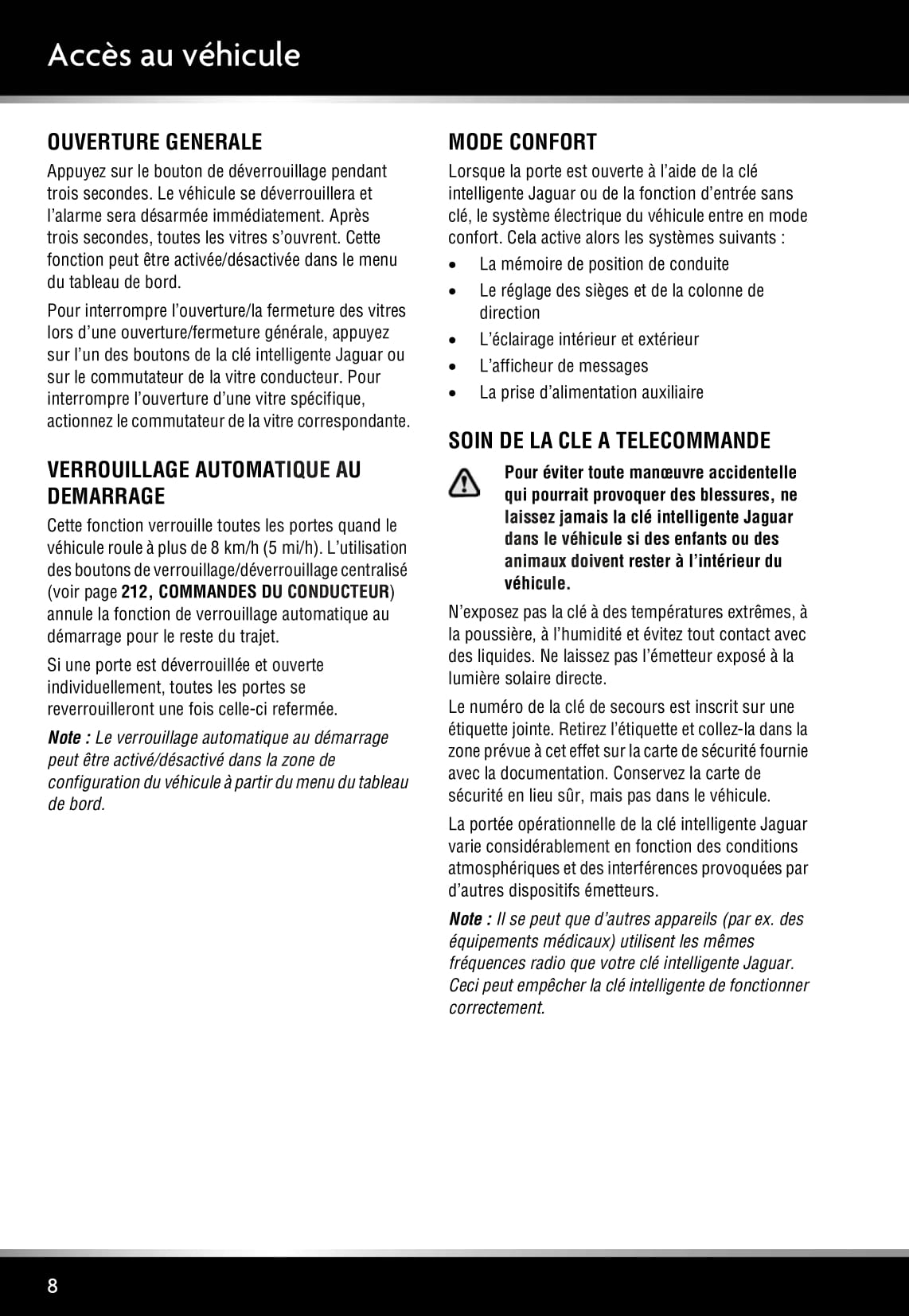 2009-2015 Jaguar XJ Manuel du propriétaire | Français