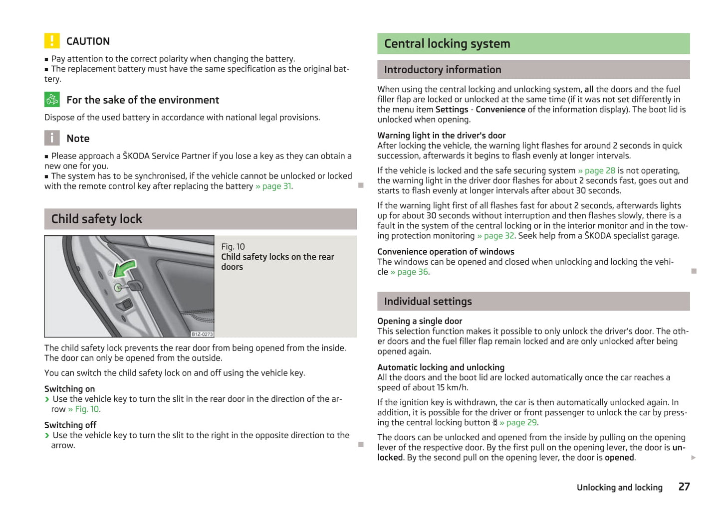 2009-2013 Skoda Octavia Manuel du propriétaire | Anglais