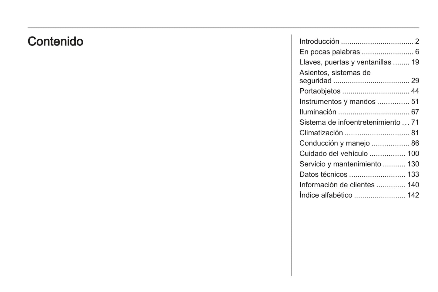 2008-2015 Opel Agila Manuel du propriétaire | Espagnol