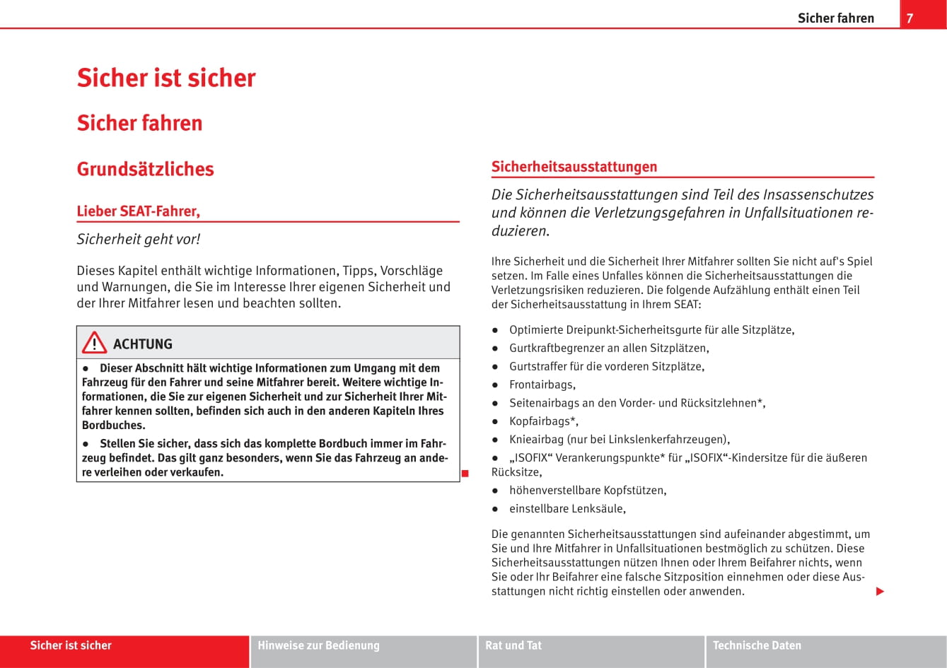 2009-2012 Seat Exeo Manuel du propriétaire | Allemand