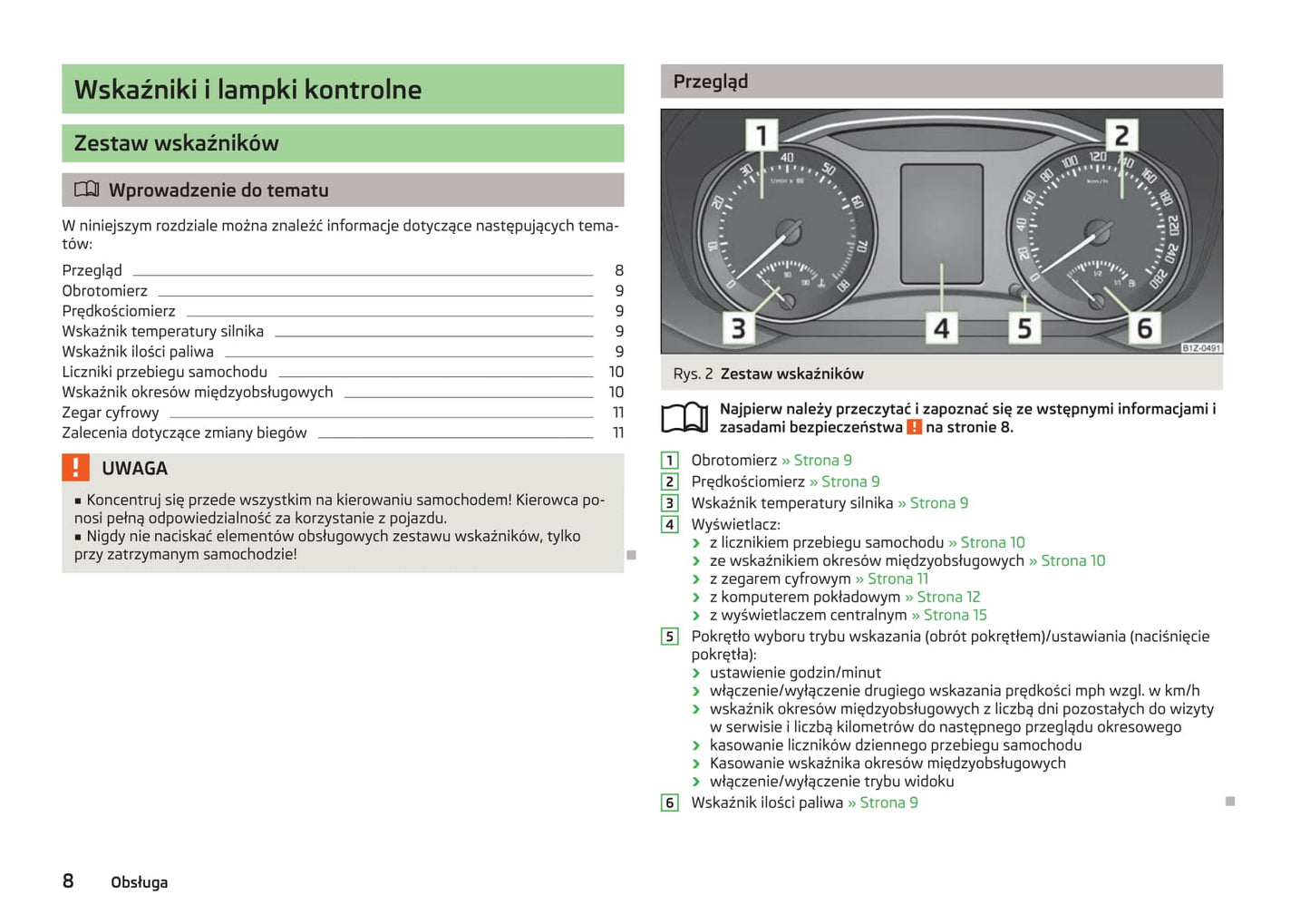 2009-2013 Skoda Octavia Manuel du propriétaire | Polonais