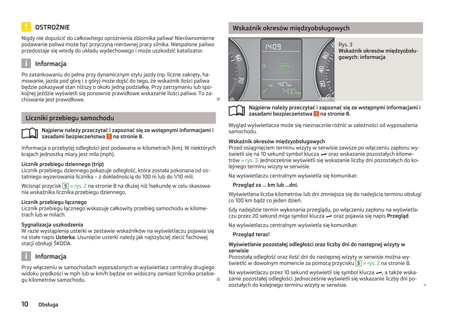 2009-2013 Skoda Octavia Manuel du propriétaire | Polonais