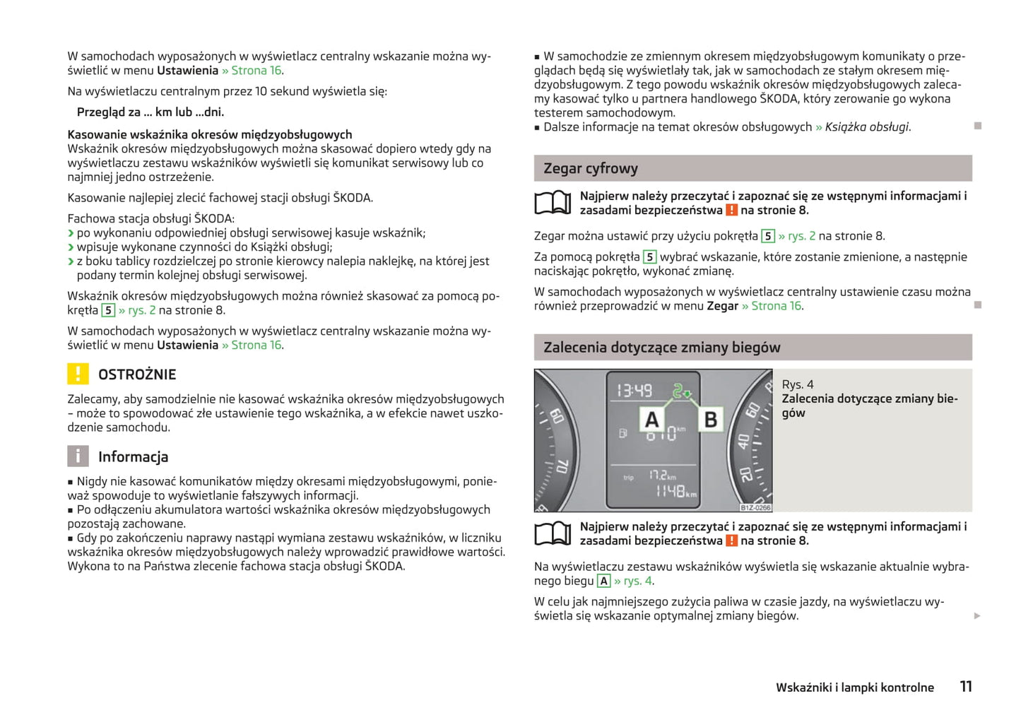 2009-2013 Skoda Octavia Manuel du propriétaire | Polonais