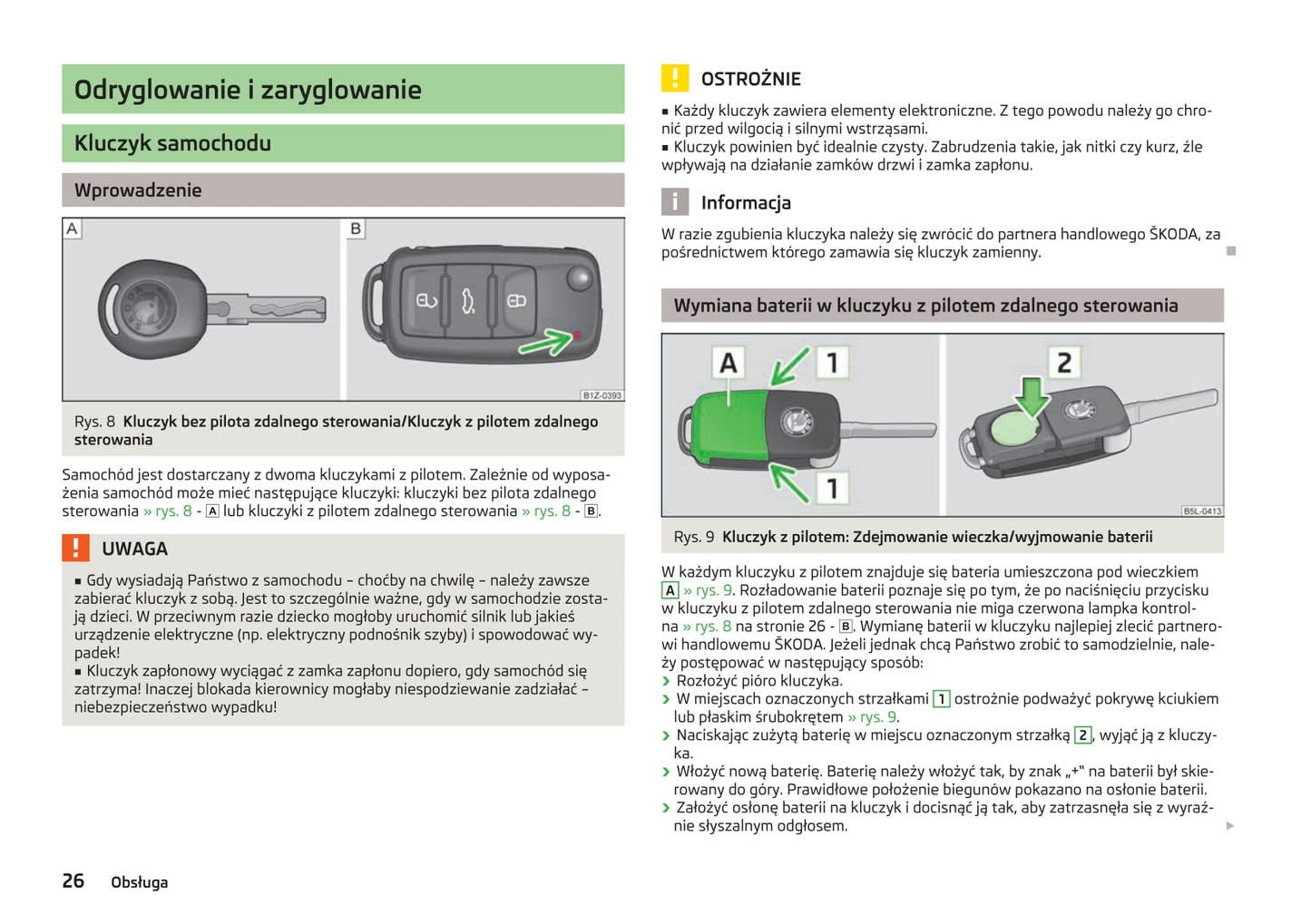 2009-2013 Skoda Octavia Manuel du propriétaire | Polonais