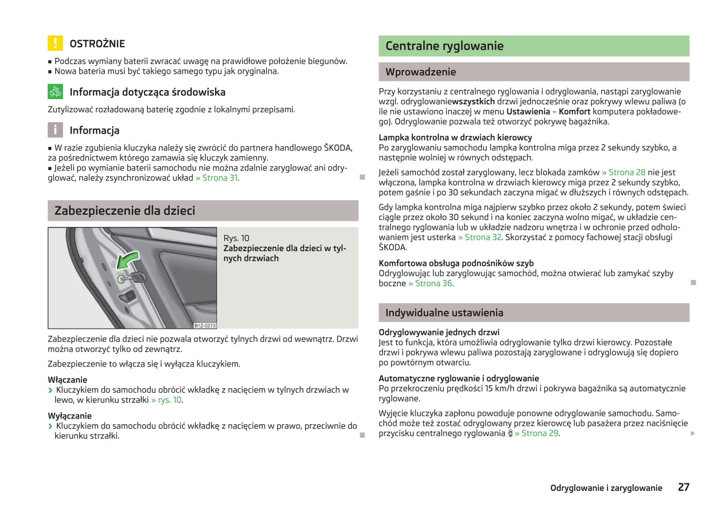 2009-2013 Skoda Octavia Manuel du propriétaire | Polonais