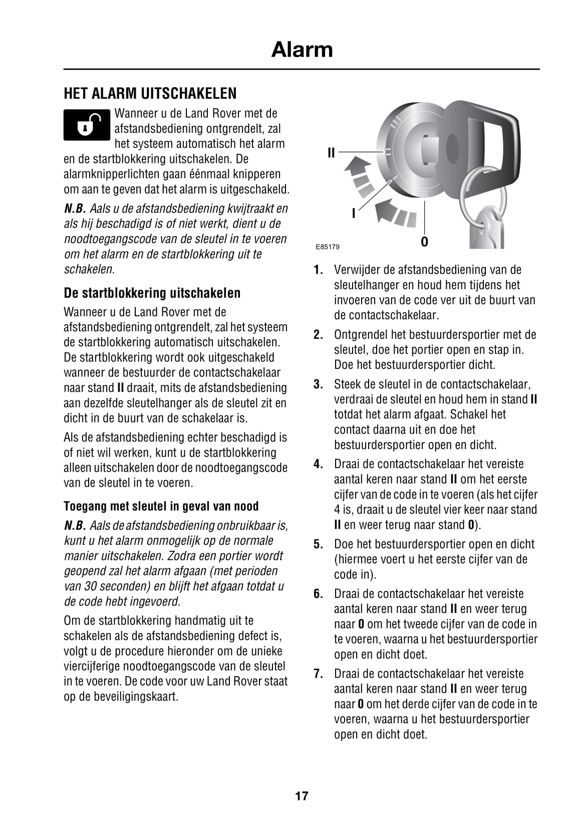 2007-2008 Land Rover Defender Owner's Manual | Dutch