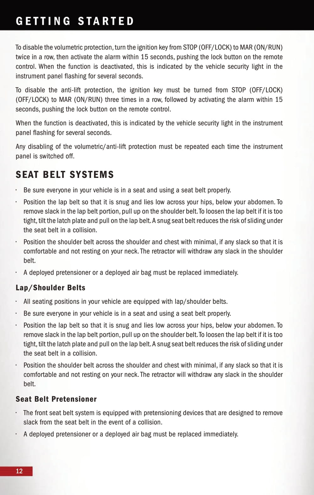 2015 Alfa Romeo 4C Spider Owner's Manual | English