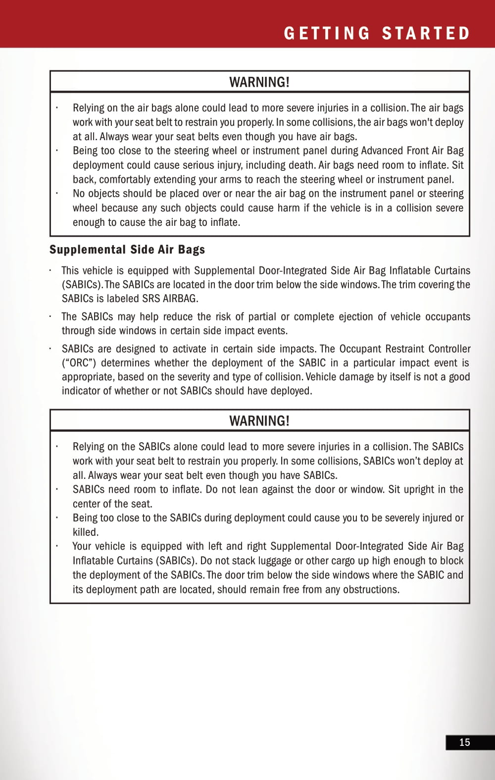 2015 Alfa Romeo 4C Spider Owner's Manual | English