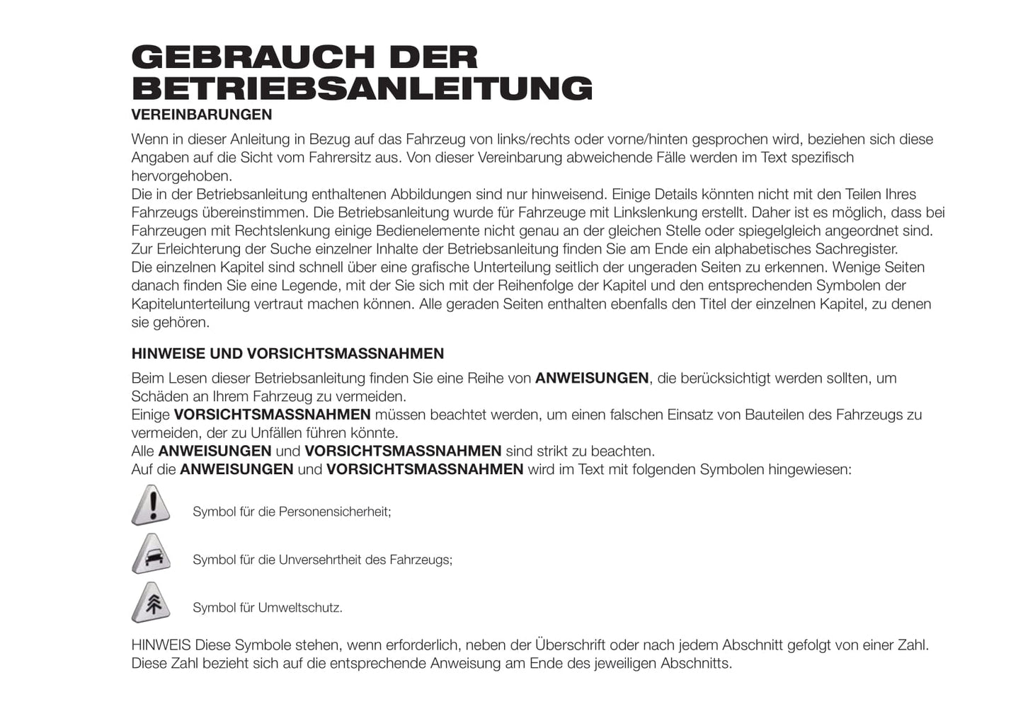 2018-2019 Fiat Doblò Owner's Manual | German