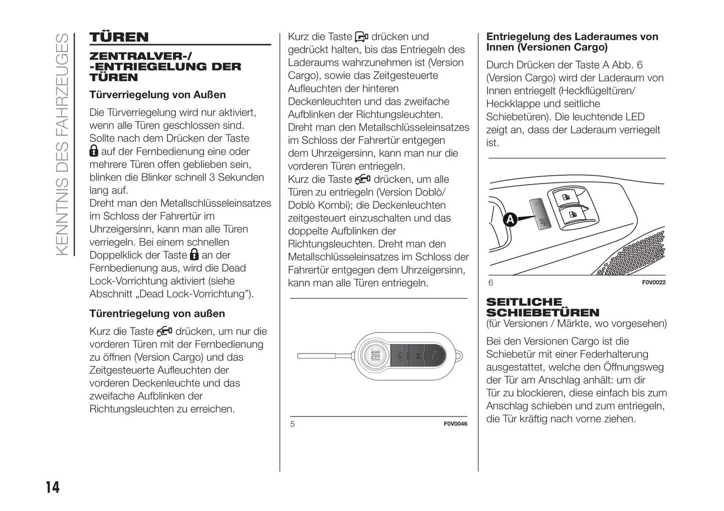 2018-2019 Fiat Doblò Owner's Manual | German