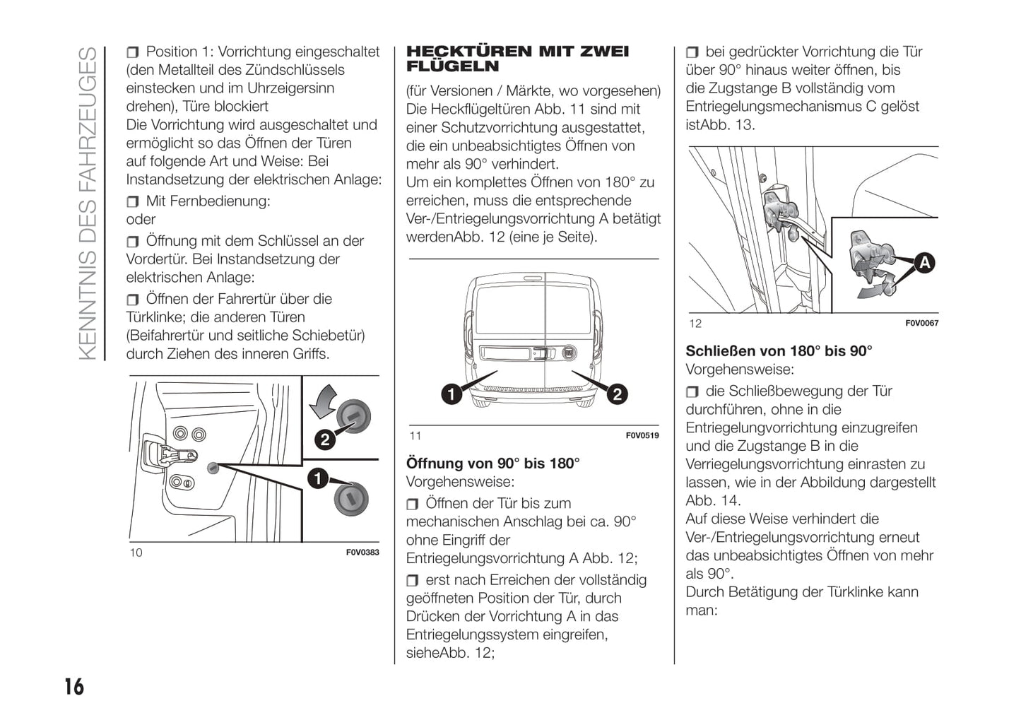 2018-2019 Fiat Doblò Owner's Manual | German