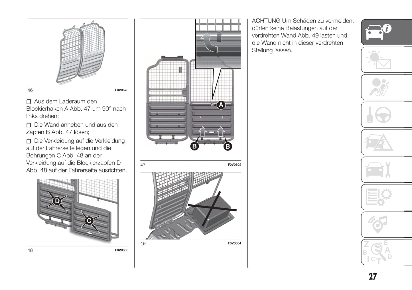 2018-2019 Fiat Doblò Owner's Manual | German