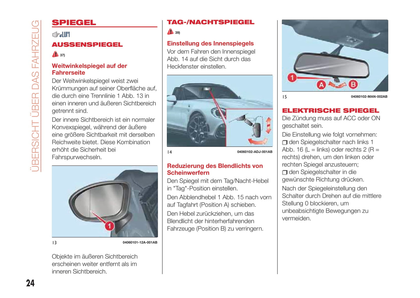 2016-2017 Abarth 124 Spider Owner's Manual | German