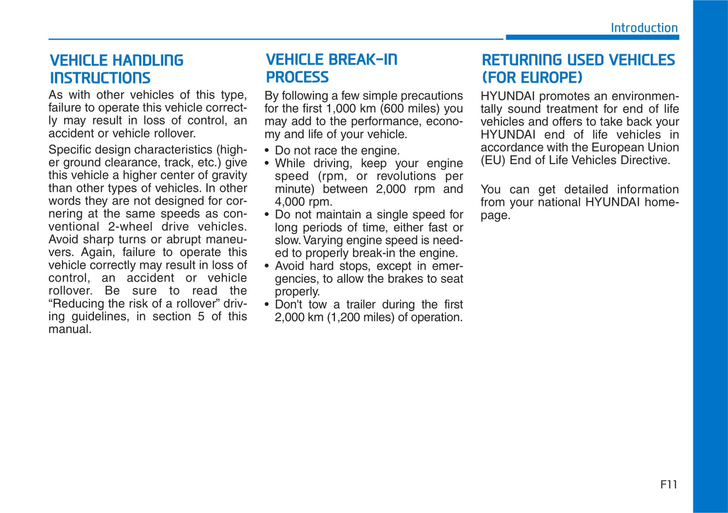 2019-2021 Hyundai Santa Fe Manuel du propriétaire | Anglais