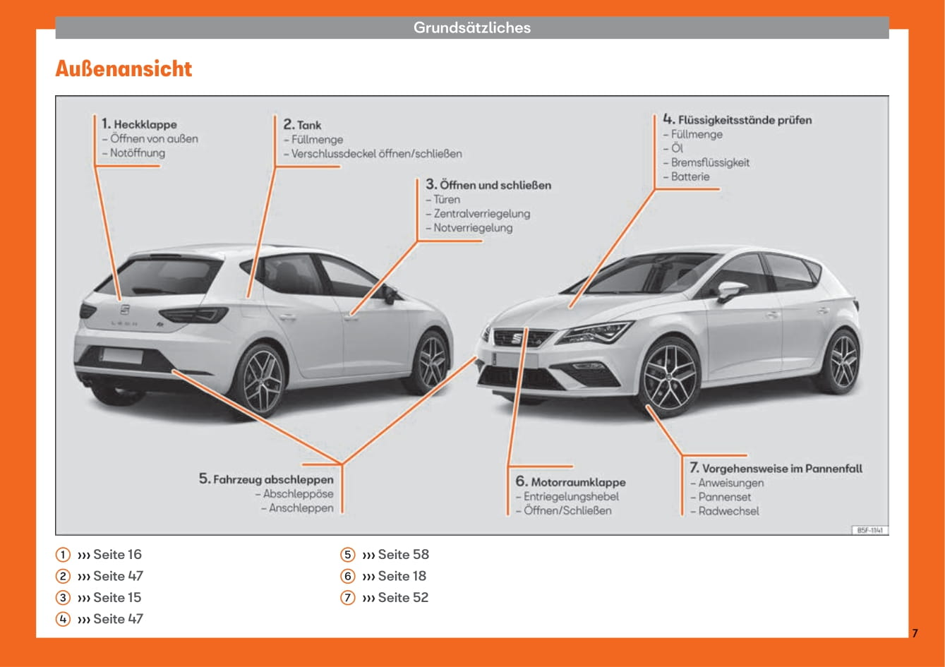 2018-2019 Seat Leon Owner's Manual | German