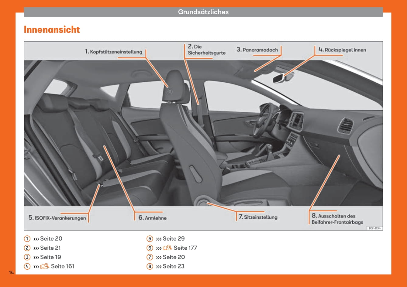2018-2019 Seat Leon Owner's Manual | German
