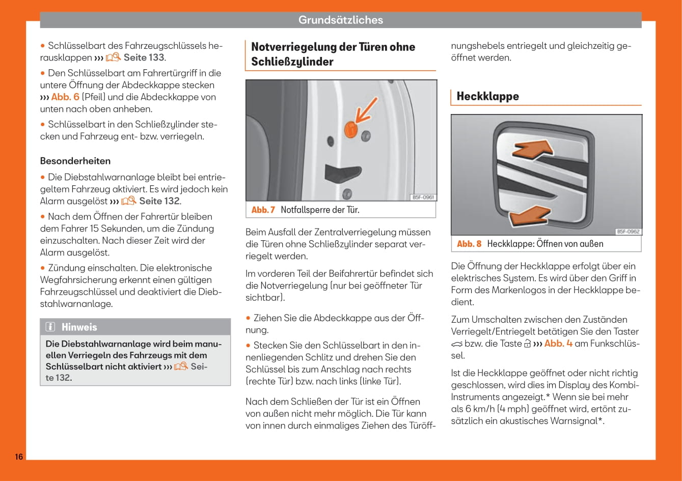 2018-2019 Seat Leon Owner's Manual | German