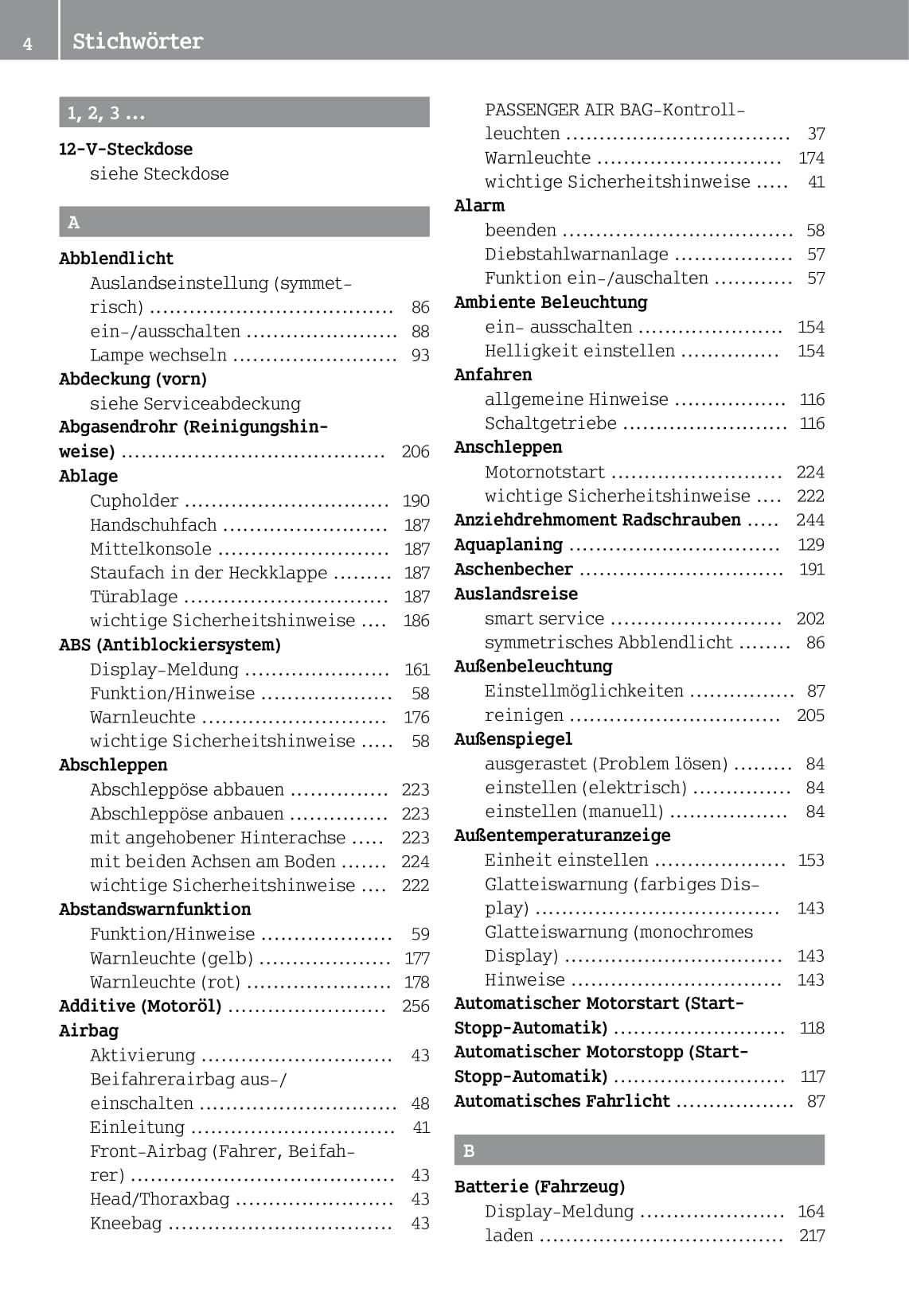 2014-2016 Smart Fortwo Owner's Manual | German