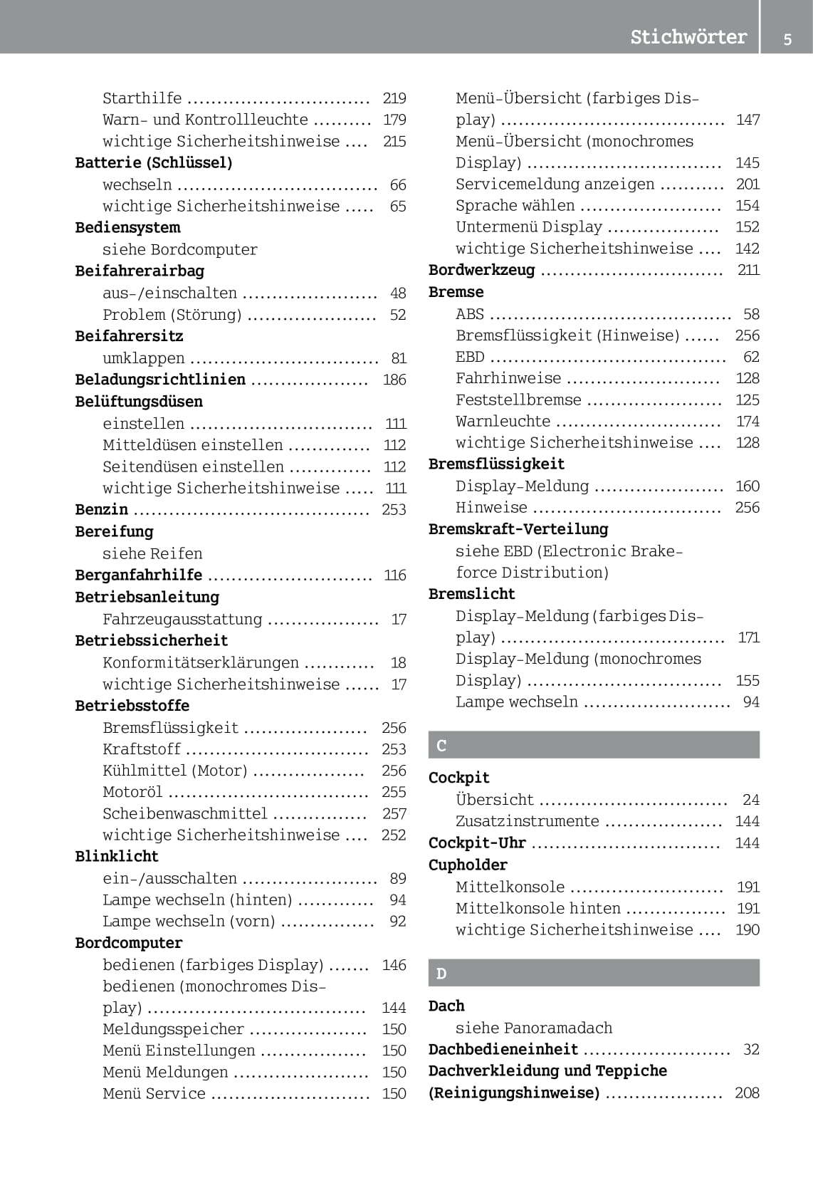 2014-2016 Smart Fortwo Owner's Manual | German