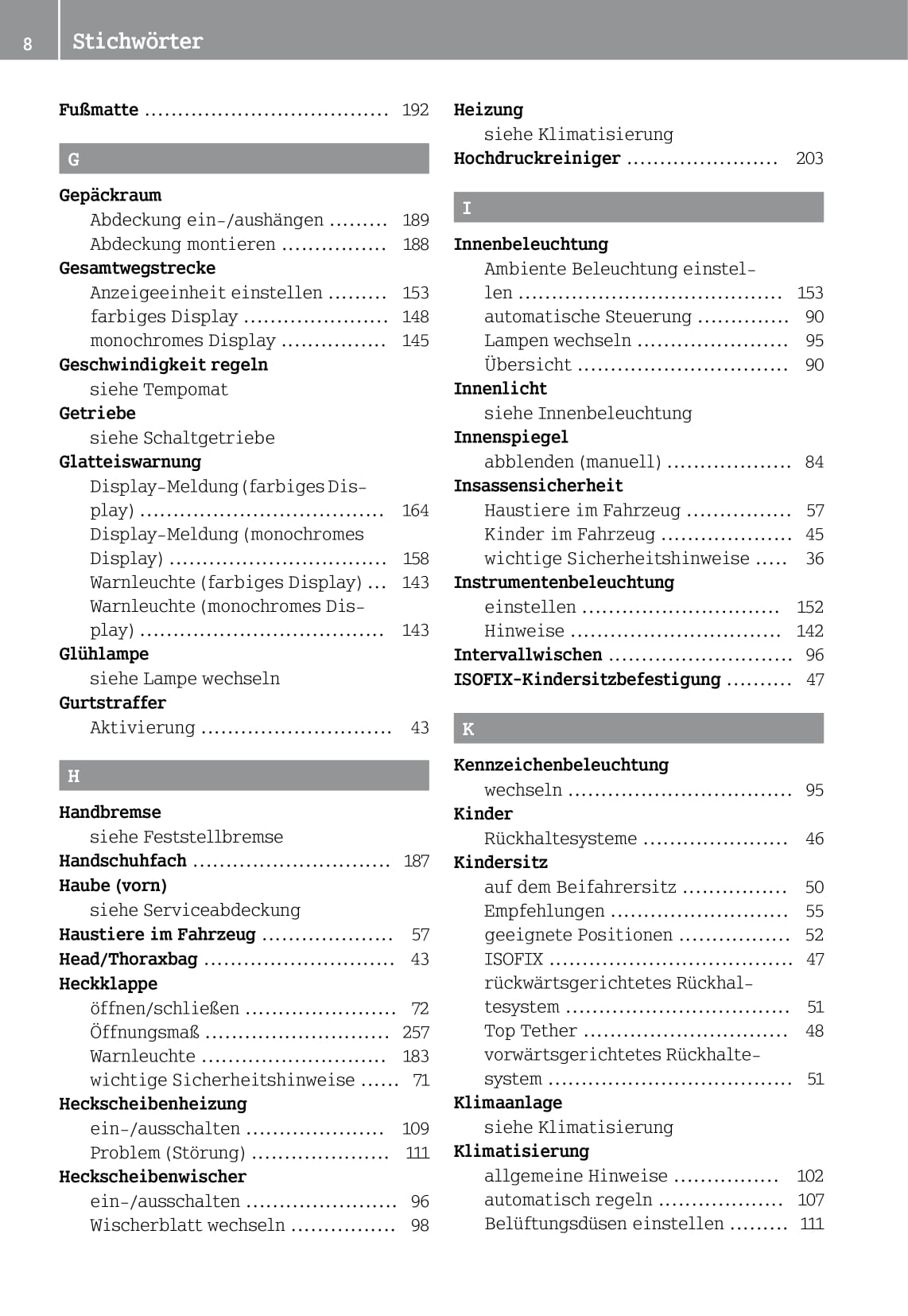 2014-2016 Smart Fortwo Owner's Manual | German