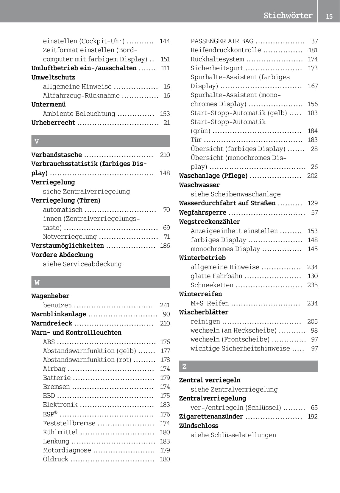 2014-2016 Smart Fortwo Owner's Manual | German