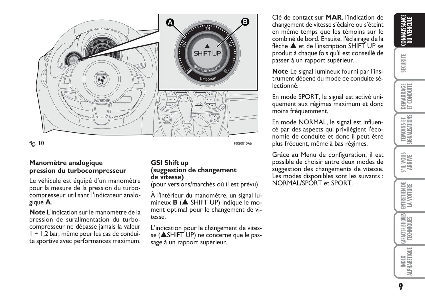 2008-2016 Abarth 500 Gebruikershandleiding | Frans