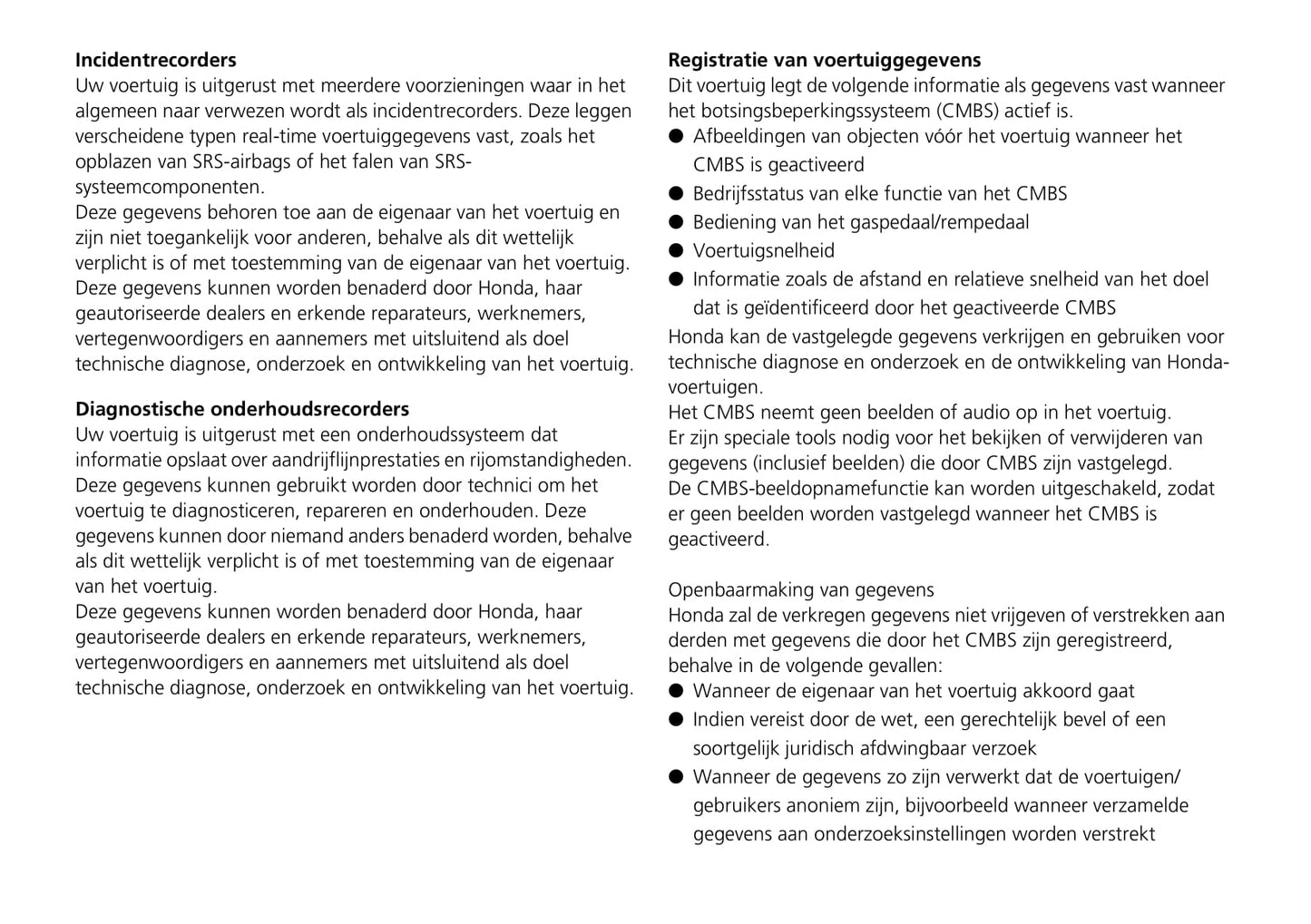 2020-2021 Honda Jazz Hybrid Bedienungsanleitung | Niederländisch