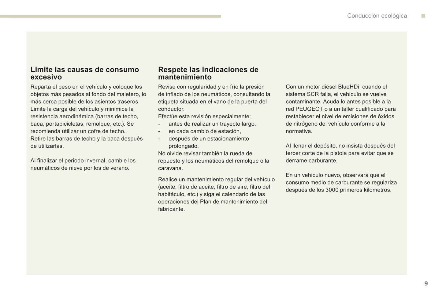 2018-2019 Peugeot Rifter/Partner Bedienungsanleitung | Spanisch