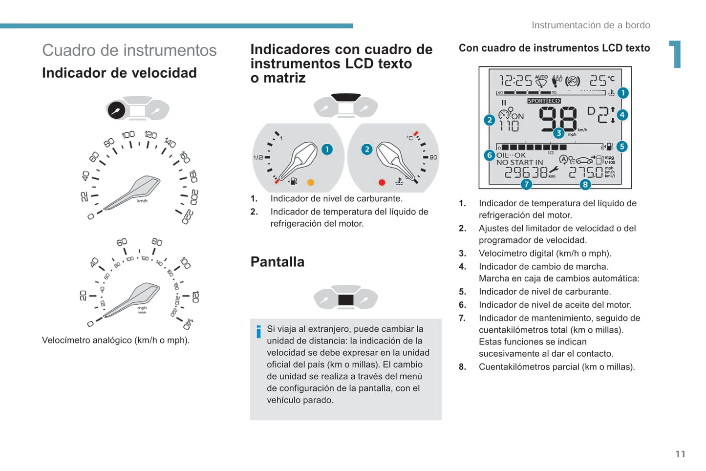 2018-2019 Peugeot Rifter/Partner Bedienungsanleitung | Spanisch