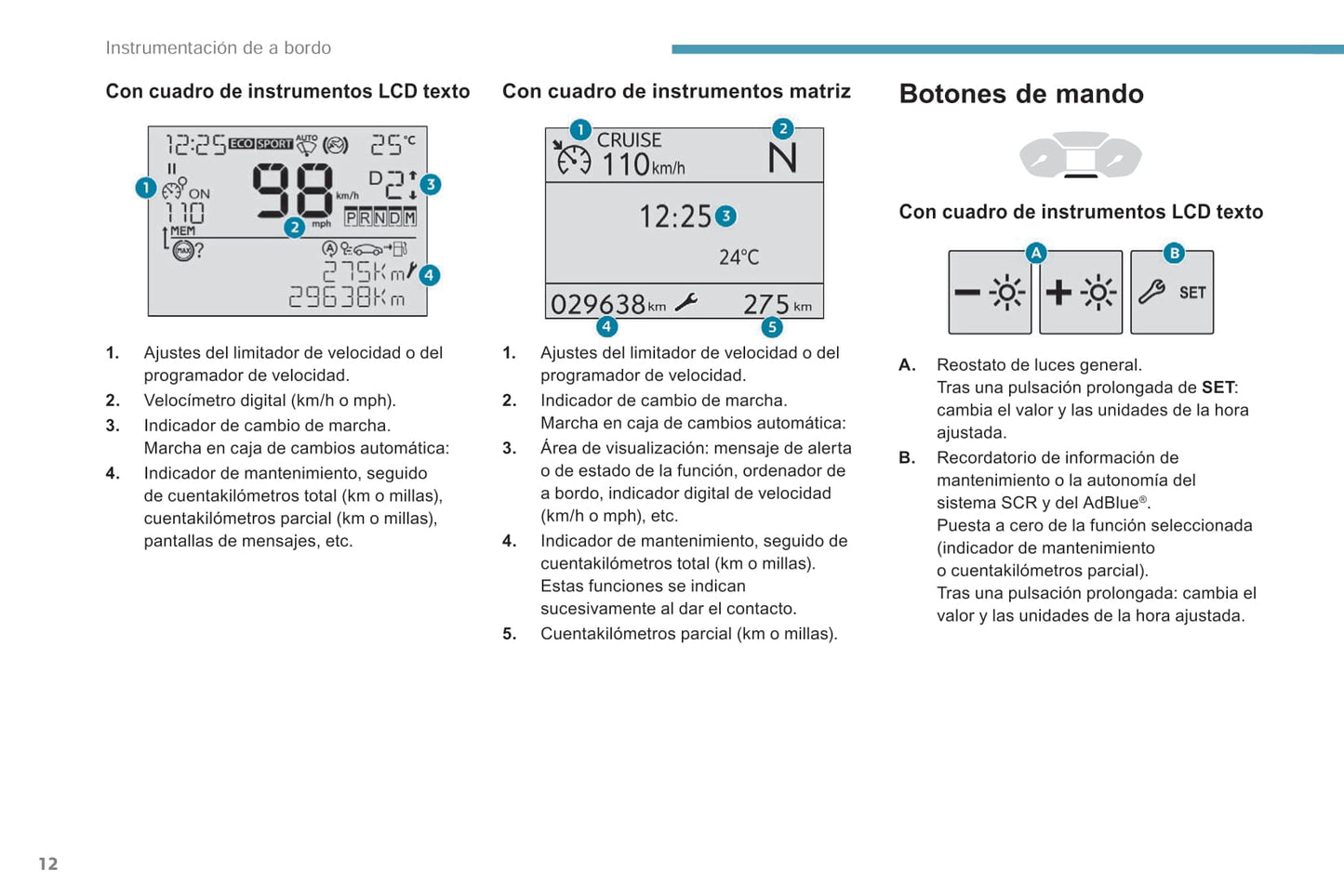 2018-2019 Peugeot Rifter/Partner Bedienungsanleitung | Spanisch