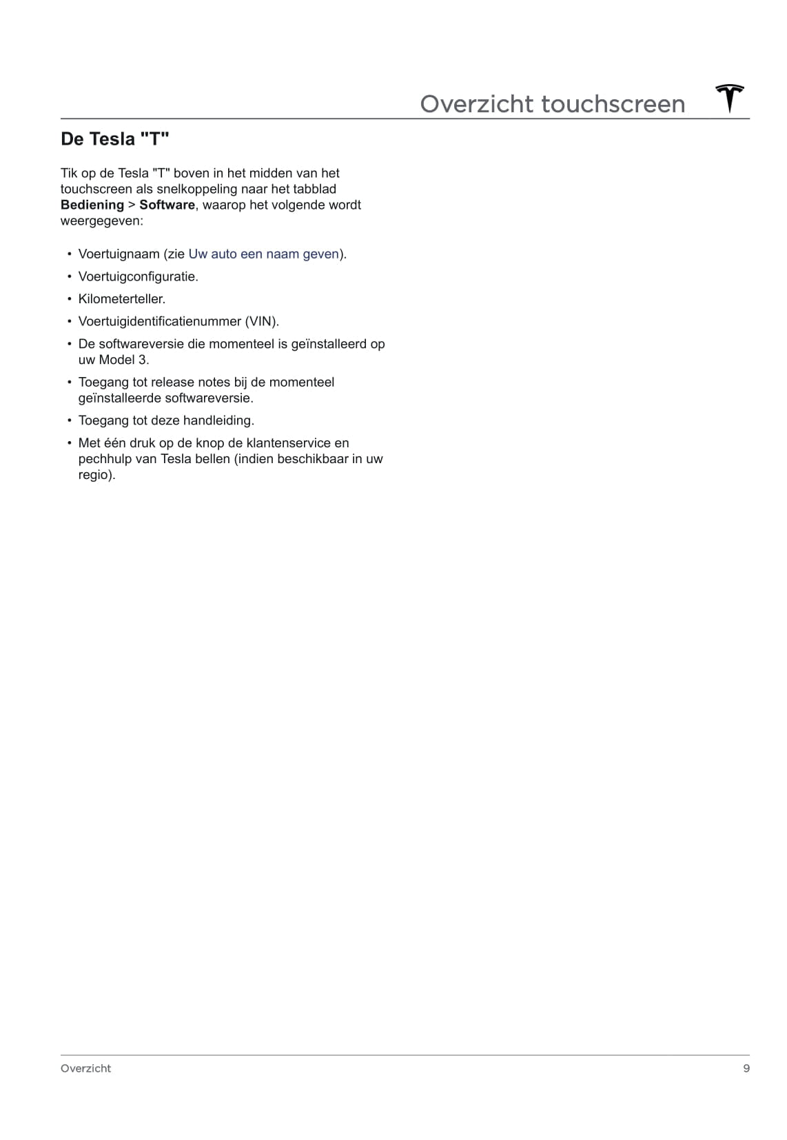2020 Tesla Model 3 Owner's Manual | Dutch