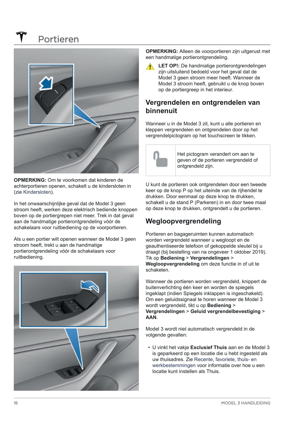 2020 Tesla Model 3 Owner's Manual | Dutch