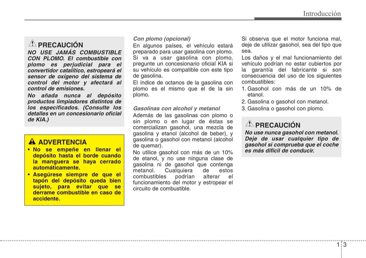 2009-2012 Kia Sorento Manuel du propriétaire | Espagnol