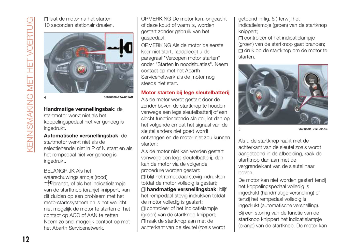 2016-2018 Abarth 124 Spider Gebruikershandleiding | Nederlands