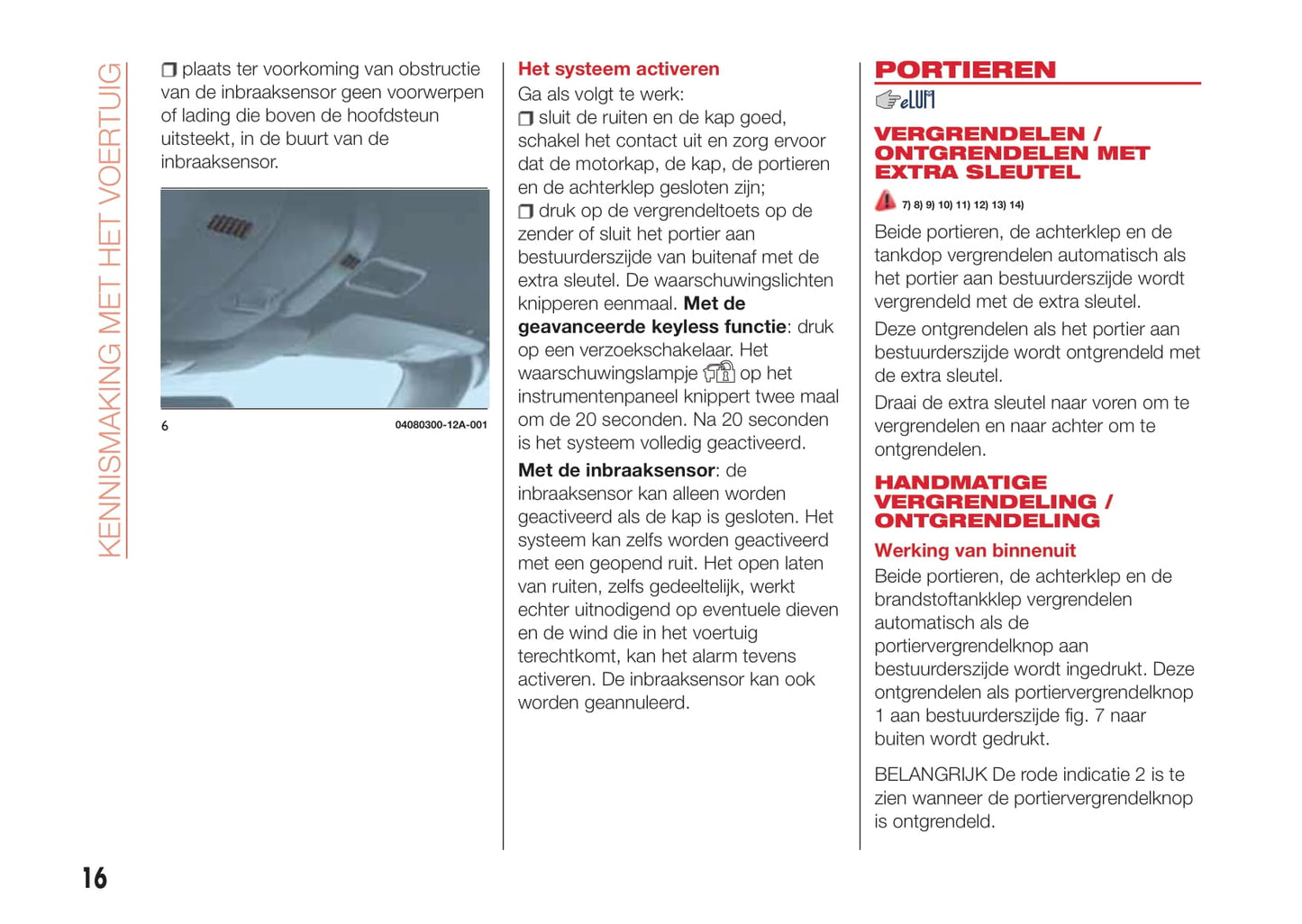 2016-2018 Abarth 124 Spider Gebruikershandleiding | Nederlands