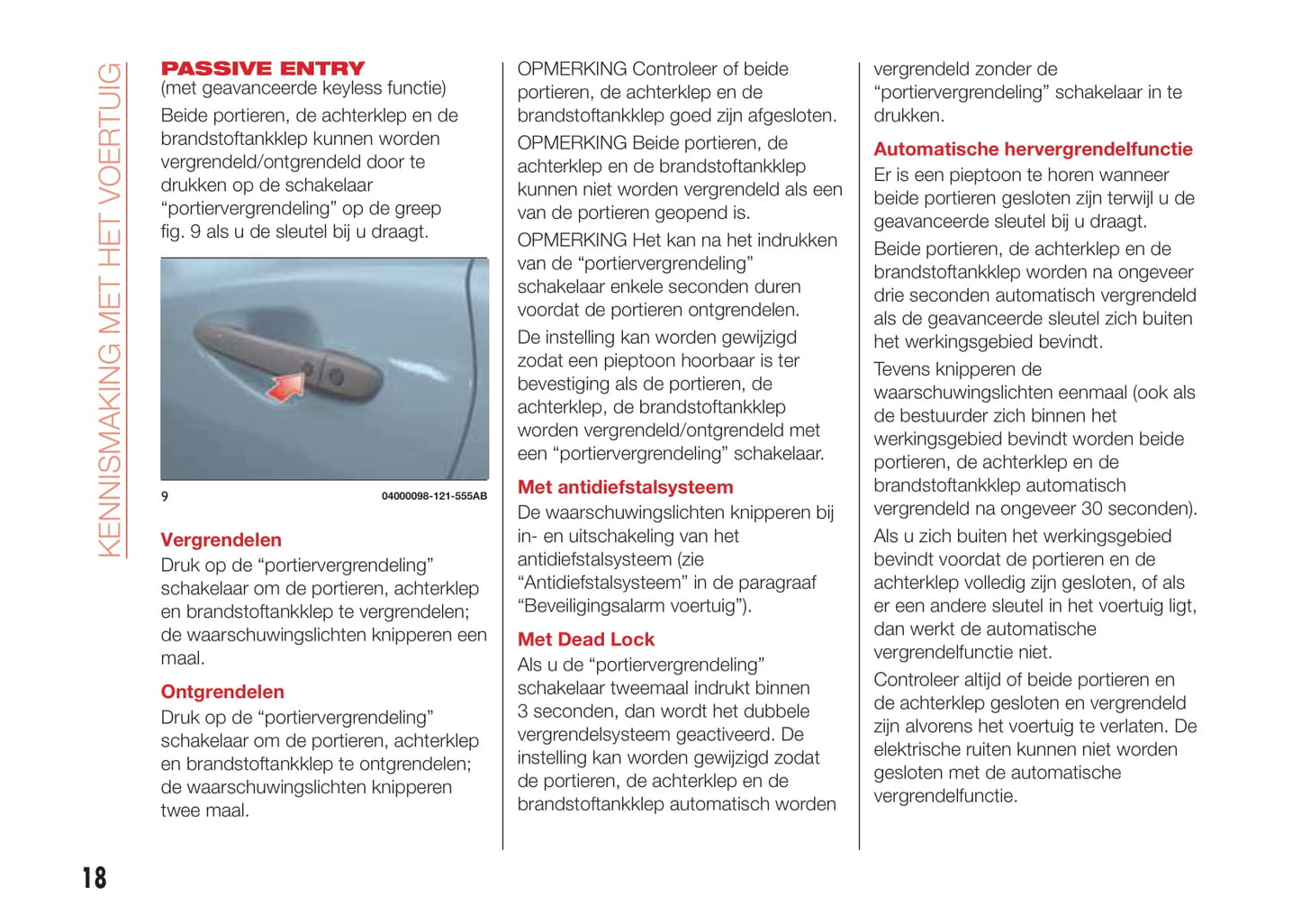 2016-2018 Abarth 124 Spider Gebruikershandleiding | Nederlands